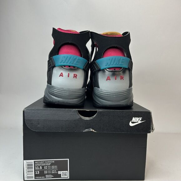 Nike Air Flight Huarache Hoop Pack “Bordeaux Grey” 2023 - Picture 4 of 5